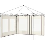 Lot de 2 panneaux lat�raux barnum tonnelle 6x3 m ou 3x3 m fen�tres oxford blanc