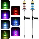 Lot de 2 phares solaires à led - lampes solaires d'extérieur étanches - décoration de jardin - eclairage ... Lot de 2 phares solaires à led - lampes solaires d'extérieur étanches - décoration de jardin - eclairage ...