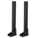 Lot de 2 pieds de canape - lit pliants en metal robuste, pieds d'equilibrage, pieds a charniere autobloquants, ...