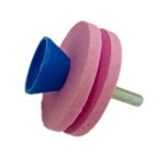 Lot de 2 pierres � aiguiser double couche pour tondeuse � gazon, aff�teuse de lame avec �quilibreur de ...