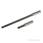 Lot de 2 porte - embouts de vissage 60 et 150 mm silverline 436745 Lot de 2 porte - embouts de vissage 60 et 150 mm silverline 436745