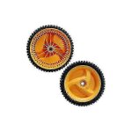 Lot de 2 roues de tondeuse a gazon 53 dents pour husqvarna, electrolux, mcculloch, rally et autres tondeuses ...