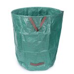 Lot de 2 sacs de jardin 120l, sac jardin, sac poubelle jardin, sac autoportant, bac pour herbe, feuilles, ...