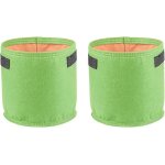 Lot de 2 sacs plantation avec poign�e - tomates pommes terre jardinage 25x20cm emeraude