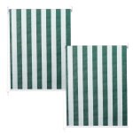 Lot de 2 stores enrouleurs pour fen�tre avec kit de montage 100 x 160 cm protection solaire opaque vert ...