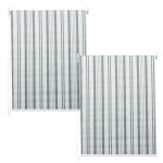 Lot de 2 stores enrouleurs pour fen�tre avec kit de montage 120 x 230 cm protection solaire opaque gris ...