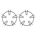 Lot de 2 supports universels pour cuisinière a gaz en fonte pour wok Lot de 2 supports universels pour cuisinière a gaz en fonte pour wok