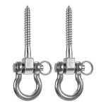 Lot de 2 supports a vis en acier inoxydable 304 robustes pour balan�oires de 180 degr�s, hamac de yoga, ...