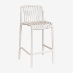 Lot de 2 tabourets de jardin empilables wendell en polypropyl�ne tapioca beige ¿65 cm