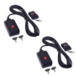 Lot de 2 telecommandes sans fil 2 en 1 90 - 240 v ca, 3 broches xlr, pour machine a fumee, eclairage ...