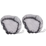 Lot de 2 tonneaux de pluie, couverture en filet, portable, pour l'ext�rieur, jardin, seau a eau anti ...