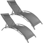 Lot de 2 transats bain de soleil avec coussin de tête gris helloshop26 2208196 Lot de 2 transats bain de soleil avec coussin de tête gris helloshop26 2208196
