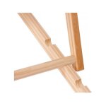 Lot de 2 transats en bois  chilienne  - 107 x 56. 5 x 81 cm - jaune