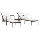Lot de 2 transats chaise longue bain de soleil lit de jardin terrasse meuble d'extérieur avec table résine ... Lot de 2 transats chaise longue bain de soleil lit de jardin terrasse meuble d'extérieur avec table résine ...