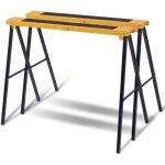 Lot de 2 tréteaux pliables métalliques - costway - charge 600 kg - bras de support amovibles - poignée ... Lot de 2 tréteaux pliables métalliques - costway - charge 600 kg - bras de support amovibles - poignée ...