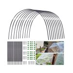 Lot de 20 arceaux de support pour plantes de serre  tunnel de jardin en fibre de verre durable pour ...