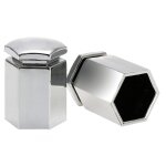 Lot de 20 cache - ecrous de roue de voiture 17 mm en plastique