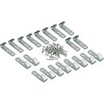 Lot de 20 crochets de bâche avec vis pour bâche de remorque - crochets de filet solides et crochets de ... Lot de 20 crochets de bâche avec vis pour bâche de remorque - crochets de filet solides et crochets de ...