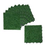 Lot de 20 dalles ext�rieurs clipsables en gazon artificiel hobby tech