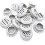 Lot de 20 grilles d'aeration circulaires de 25 mm en acier inoxydable pour cuisine, salle de bain, armoire, ... Lot de 20 grilles d'aeration circulaires de 25 mm en acier inoxydable pour cuisine, salle de bain, armoire, ...
