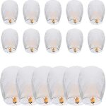 Lot de 20 lanternes en papier biodegradables liumy pour mariages, anniversaires, commemorations( )