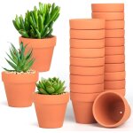 Lot de 20 pots de fleurs en terre cuite � 4, 5 cm, pots de fleurs peinture graffiti, godets pour semis ...