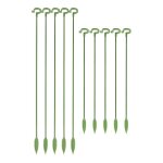 Lot de 20 tuteurs de jardinage en mtal vert durable pour plantes en pot ¿ supports robustes en fibre ...
