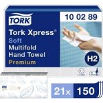 Lot de 21 paquets essuie - mains tork xpress doux - interfoli�s - premium - 100289