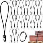 Lot de 25 tendeurs en caoutchouc noir de 10 cm avec crochets en plastique pour filet de tente, remorque, ... Lot de 25 tendeurs en caoutchouc noir de 10 cm avec crochets en plastique pour filet de tente, remorque, ...