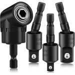 Lot de 3 adaptateurs de perceuse à angle droit, rallonge de perceuse à percussion 4 en 1, rotation à ... Lot de 3 adaptateurs de perceuse à angle droit, rallonge de perceuse à percussion 4 en 1, rotation à ...