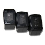 Lot de 3 batteries ni - mh vhbw 3300mah (9. 6v) pour outils hilti sb10, hilti bd2000. remplace: hilti ...