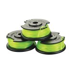 Lot de 3 bobines simple fil torsadé ryobi 2mm pour coupe - bordures sur batterie rac143 Lot de 3 bobines simple fil torsadé ryobi 2mm pour coupe - bordures sur batterie rac143