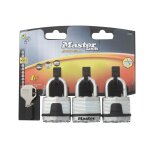 Lot de 3 cadenas  cl - acier lamin - 45mm de large - anse 24mm master lock