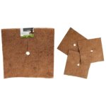 Lot de 3 carr�s de paillage fibre coco 38 cm