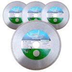 Lot de 3 disques diamant 180 x al. 25, 4 / 22, 23 x ht. 5 mm carrelage, faence - cutter - diamwood