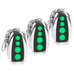 Lot de 3 emetteurs de t�l�commande m12 433, 92 mhz, 4 boutons pour portail coulissant battant automatique ...