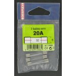 Lot de 3 fusibles verre 2. 5 a, 5 x 20 mm