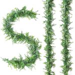 Lot de 3 guirlandes d'eucalyptus artificielles de 1, 8 m a suspendre, feuilles d'eucalyptus artificielles, ...