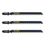 Lot de 3 lames de scie sauteuse makita b - 06890 pour epoxy, plaque de pltre, fibrociment et mdf