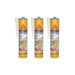 Lot de 3 mastics colles multi - usages sika sikaflex 11 fc purform - blanc - 300 ml