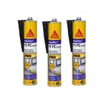 Lot de 3 mastics colle sika sikaflex 11 fc + evolution - noir - 300ml