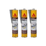 Lot de 3 mastics haute r�sistance sika sikaflex pro 3 - gris b�ton - 300ml