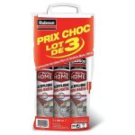 Lot de 3 mastic rubson maison acrylique murs - fen�tres blanc cartouche 280ml