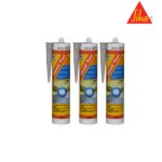 Lot de 3 mastic silicone sika sikasil pool - joint pour piscine gris - 300ml Lot de 3 mastic silicone sika sikasil pool - joint pour piscine gris - 300ml
