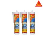 Lot de 3 mastic silicone sika sikasil pool - joint pour piscine transparent - 300ml