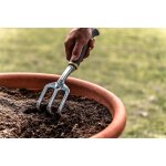 Lot de 3 outils : fourche, rteau  fleurs, transplantoir - suan