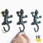 Lot de 3 patères murales décoratives rustiques en fonte, 15 cm, pour clés, pour hall d'entrée, couloir, ... Lot de 3 patères murales décoratives rustiques en fonte, 15 cm, pour clés, pour hall d'entrée, couloir, ...