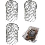 Lot de 3 protège - gouttières flexibles en aluminium de 7, 6 cm, filtre, protection de gouttière, couvercle ... Lot de 3 protège - gouttières flexibles en aluminium de 7, 6 cm, filtre, protection de gouttière, couvercle ...