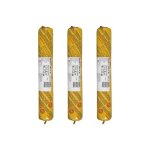 Lot de 3 recharges mastic autonivelant sika sikaflex pro 3 sl - gris b�ton - 600ml