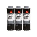 Lot de 3 revtements anti - gravillons sika sikagard 6470 - gris - 1l
